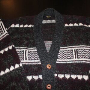 Andes Artesania Alpaca Wool Cardigan Sweater Mens XL ? Vintage